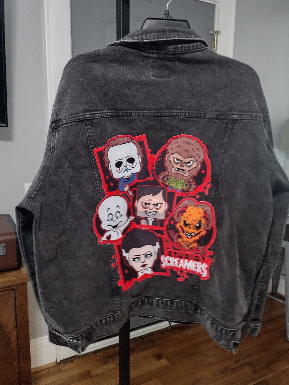 Universal studios studio screamers Gray Jean Jacket
